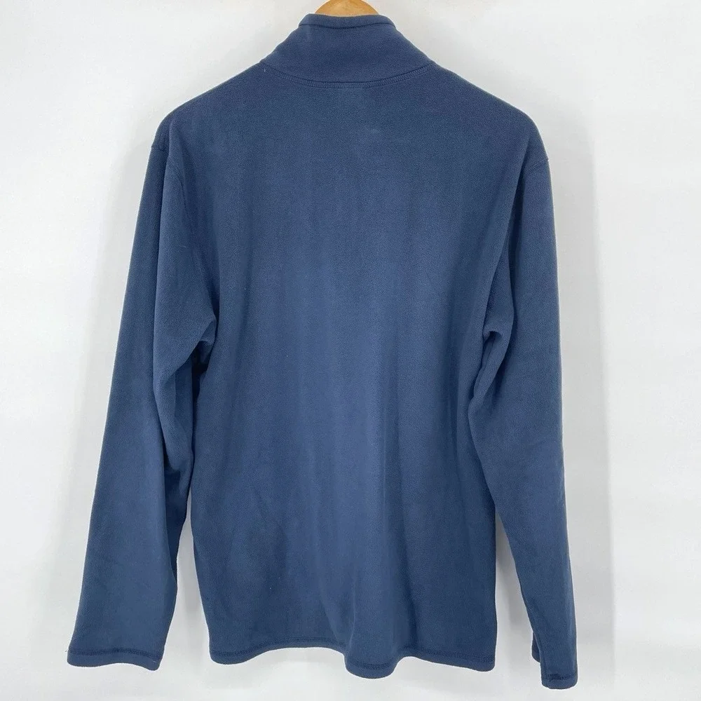 The North Face‎ Mens Medium Fleece Pullover 1/4 Zip Jacket Blue Outdoor Winter